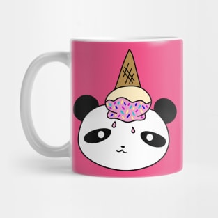 Upside Down Icecream Panda Face Mug